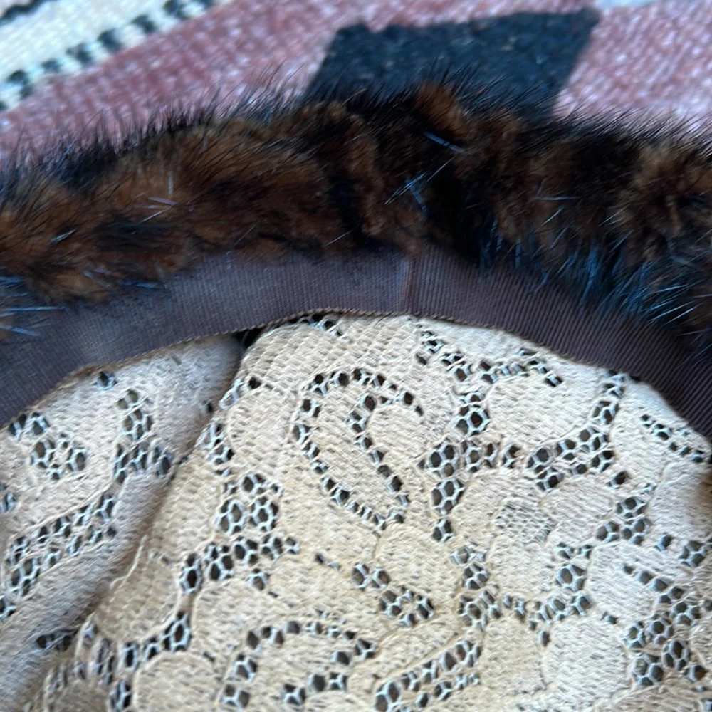 Vintage The May Company Cleveland Fur Calot Hat